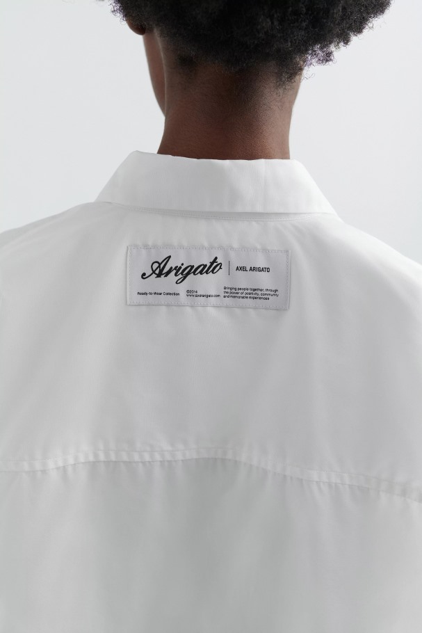 Nettverk Oversized Skjorte Hvit Axel Arigato