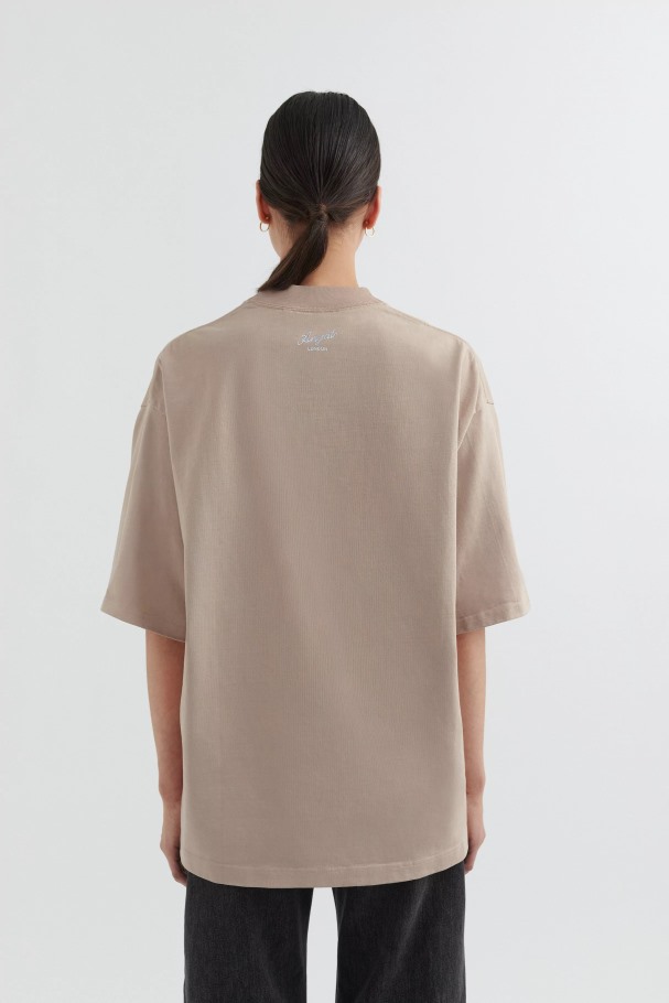 Formel Oversized T-skjorte Lys Taupe Axel Arigato
