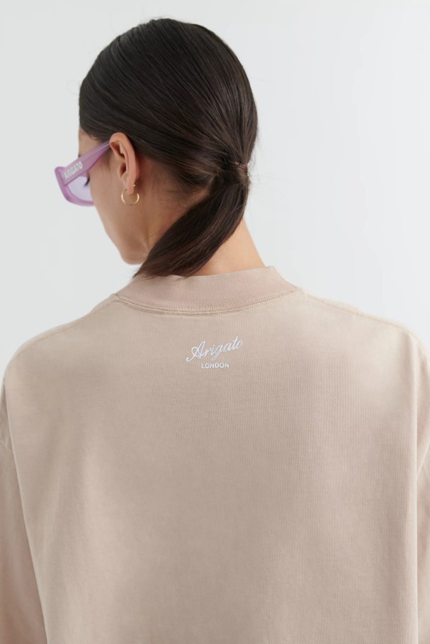 Formel Oversized T-skjorte Lys Taupe Axel Arigato