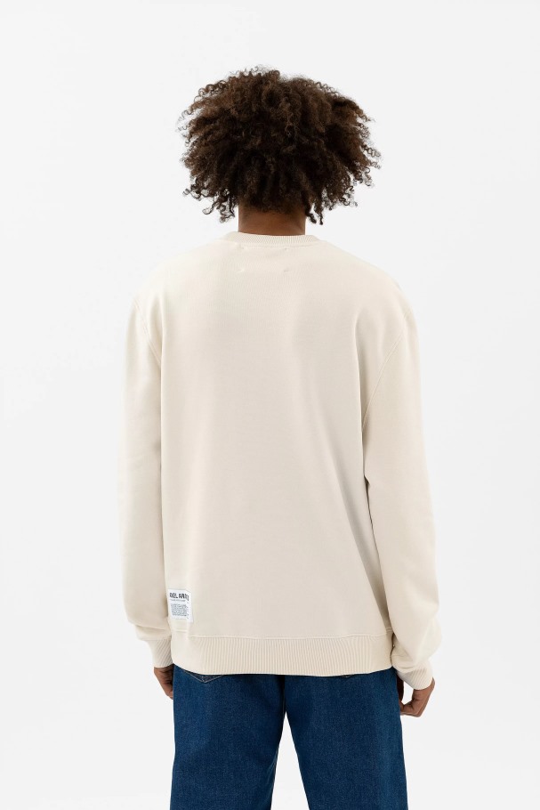 Varsity Bee Bird Sweatshirt Blek Beige Axel Arigato