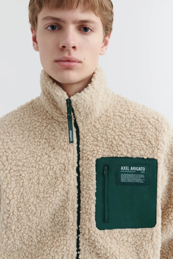 Billie Fleecejakke Axel Arigato Beige Grønn