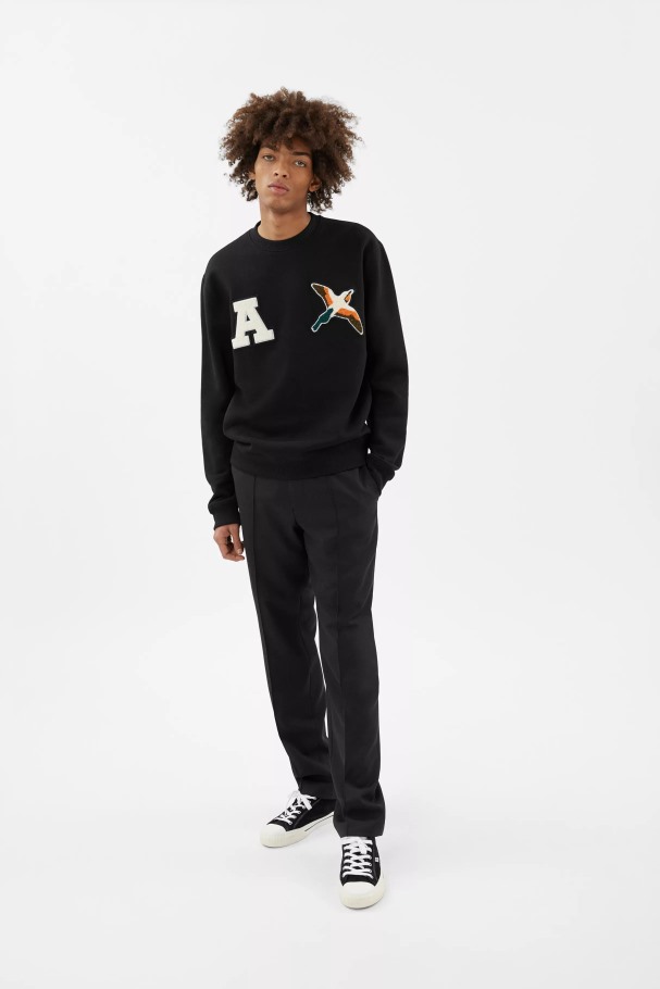 Varsity Bee Bird Sweatshirt Axel Arigato Svart