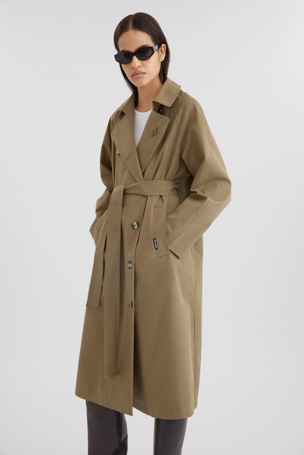 Globe Trenchcoat Axel Arigato Olivengrønn