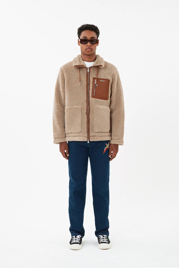 Glimmerjakke Beige Brun Axel Arigato