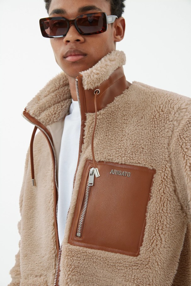 Glimmerjakke Beige Brun Axel Arigato