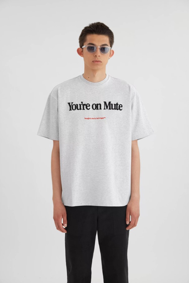 Axel Arigato Mute T-skjorte Lys Grå Melange