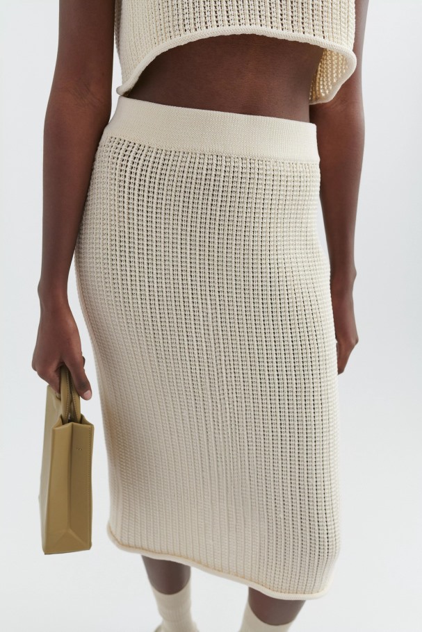 Axel Arigato Rutenettskjørt Off White