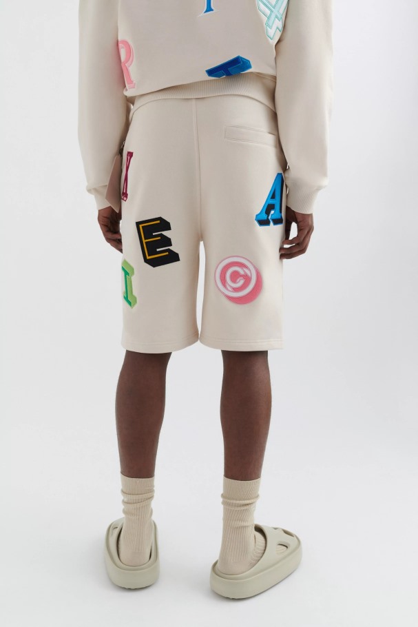 Axel Arigato Inferno Monogram Shorts Blek Beige