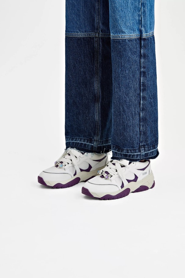 Axel Arigato Hvit Lilla Steinbit Lo