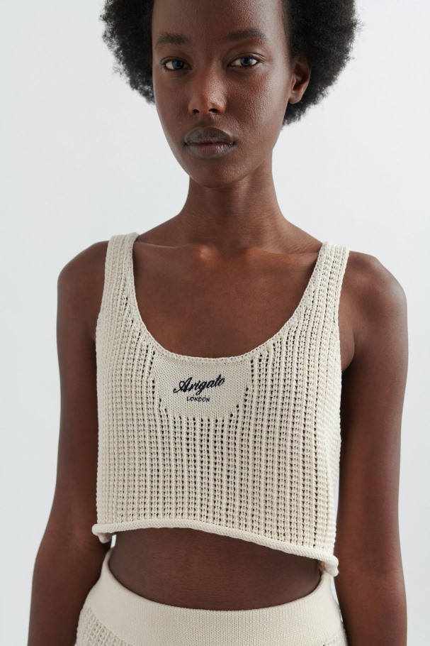 Axel Arigato Off White Grid Tank Topp