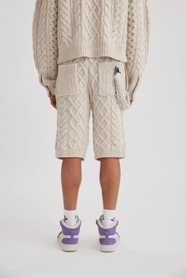 Axel Arigato Ecru Naps Shorts