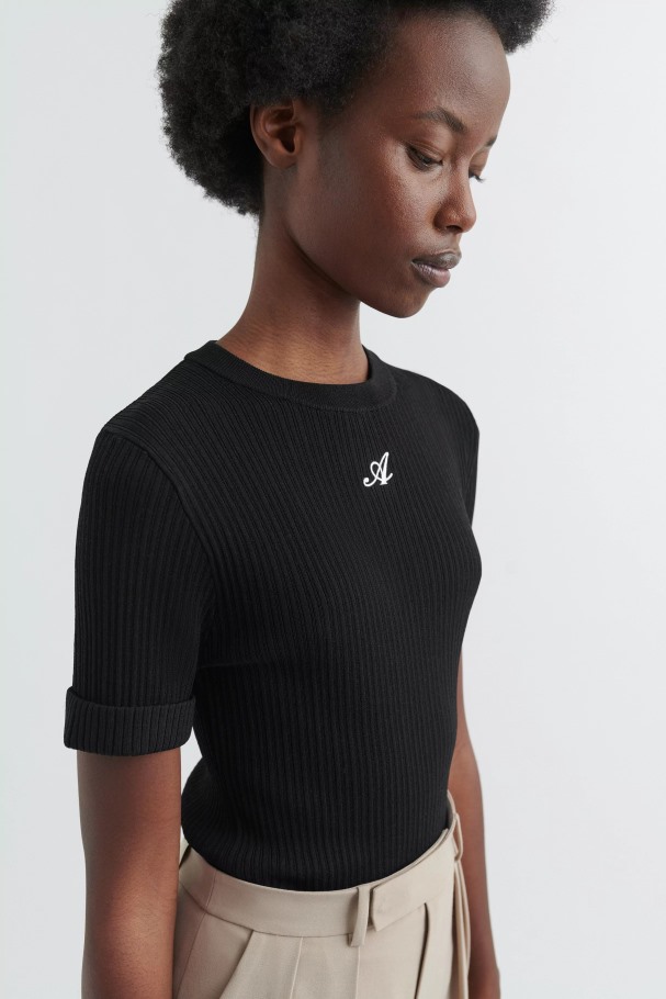 ærestrikket T-skjorte Axel Arigato Svart