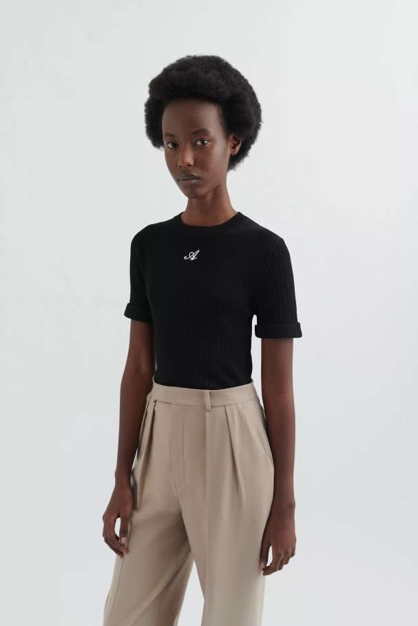 ærestrikket T-skjorte Axel Arigato Svart