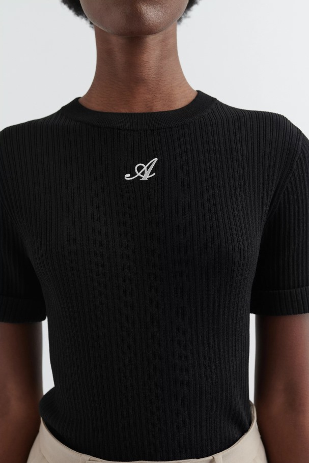 ærestrikket T-skjorte Axel Arigato Svart