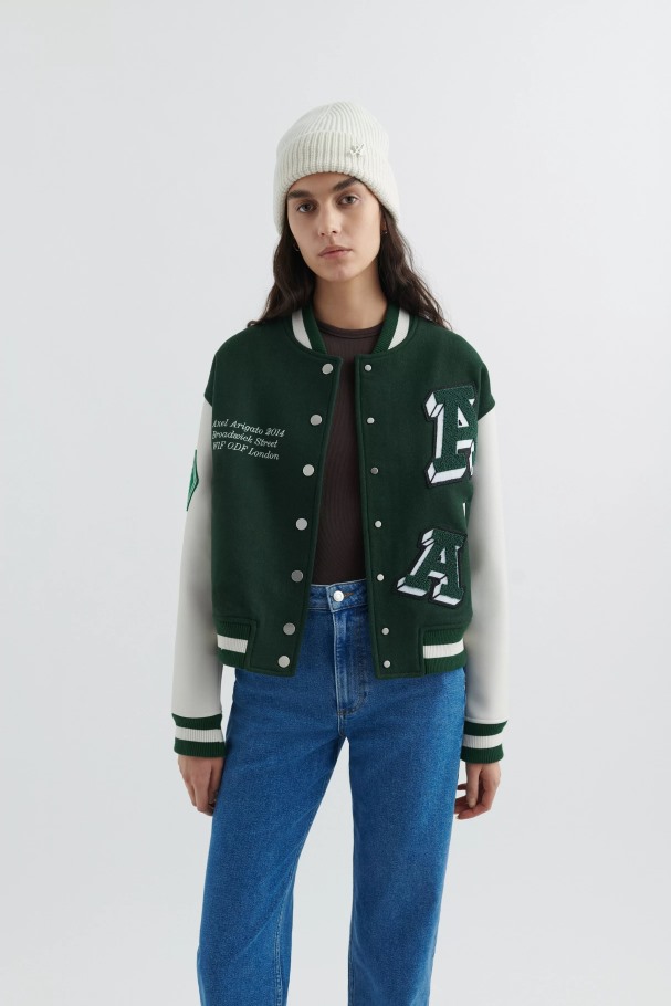 Illusion Varsity Jakke Axel Arigato Mørkegrønn