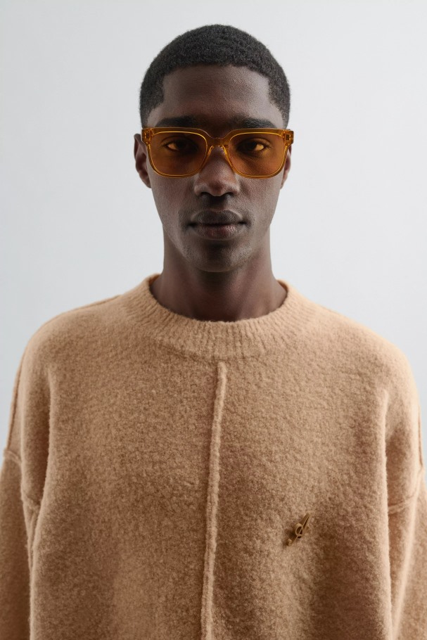 Jet Square Solbriller Axel Arigato Oransje Mørk Honning