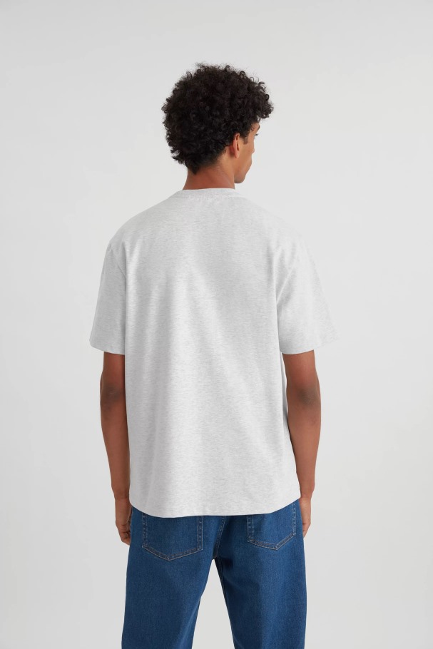 Axel Arigato Grå Melange College-logo-t-skjorte