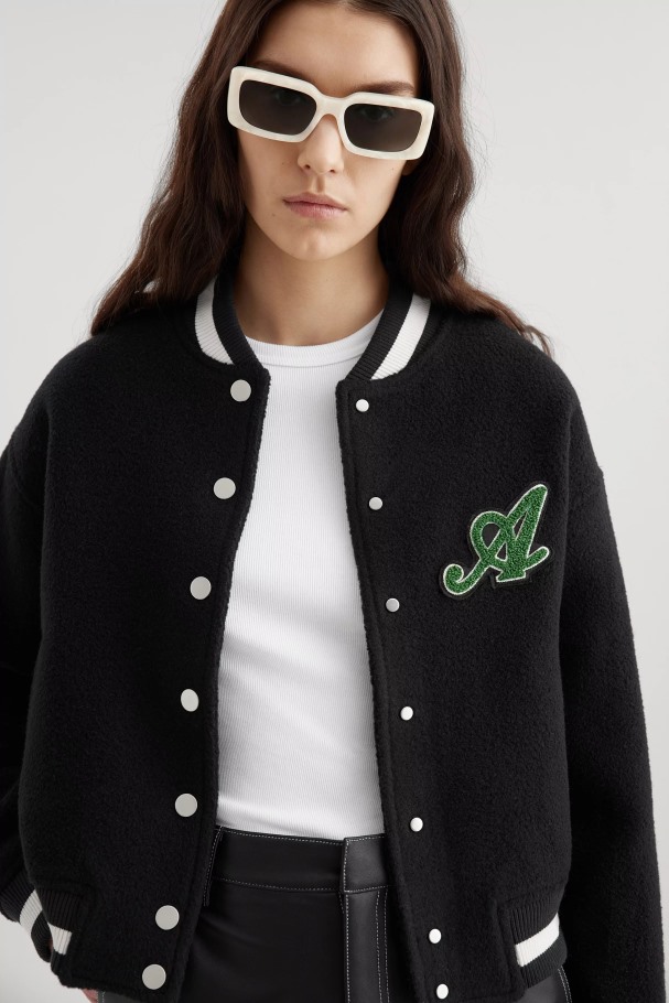 Axel Arigato Svart Off Court Bomberjakke