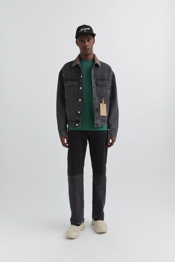 Vestjakke Axel Arigato Vasket Svart