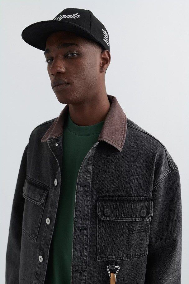 Vestjakke Axel Arigato Vasket Svart