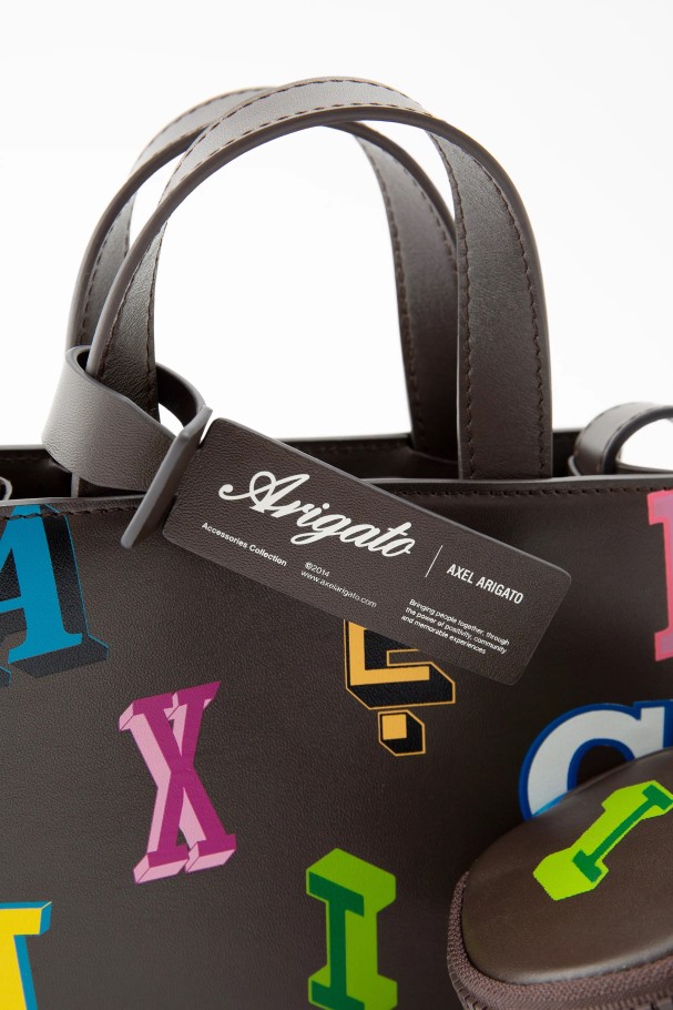 Egenskap Monogram Skinnveske Mørkebrun Axel Arigato