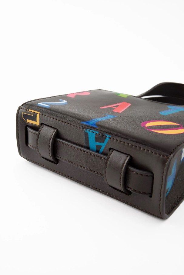 Egenskap Monogram Skinnveske Mørkebrun Axel Arigato