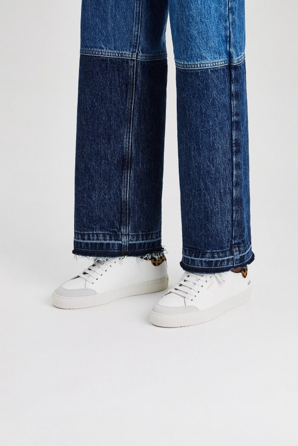 Axel Arigato Hvit Leopard Cremino Clean 90 Trippeldyr