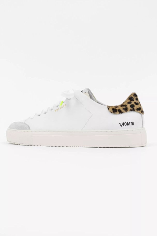 Axel Arigato Hvit Leopard Cremino Clean 90 Trippeldyr