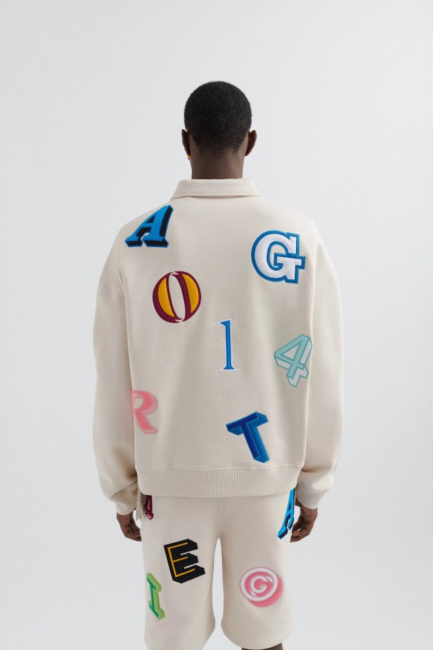 Axel Arigato Blek Beige Inferno Monogram Pologenser