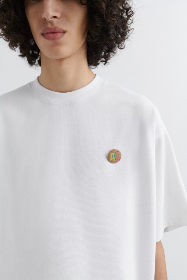 Axel Arigato Hvit Akronym Monogram T-skjorte