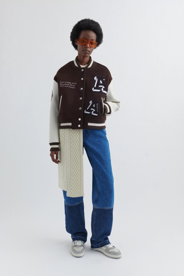 Axel Arigato Mørkebrun Illusjon Varsity Jakke