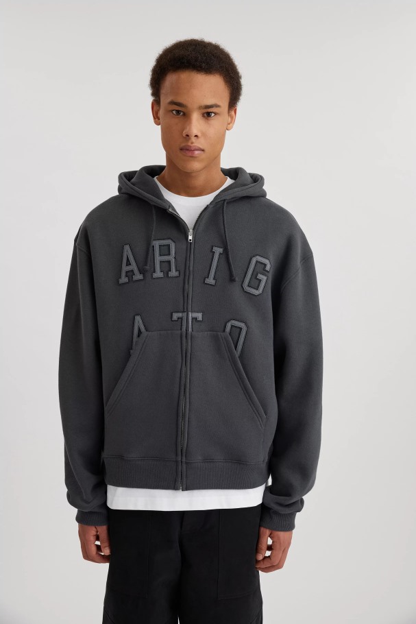 Legend Hettegenser Med Glidelås Axel Arigato Falmet Svart