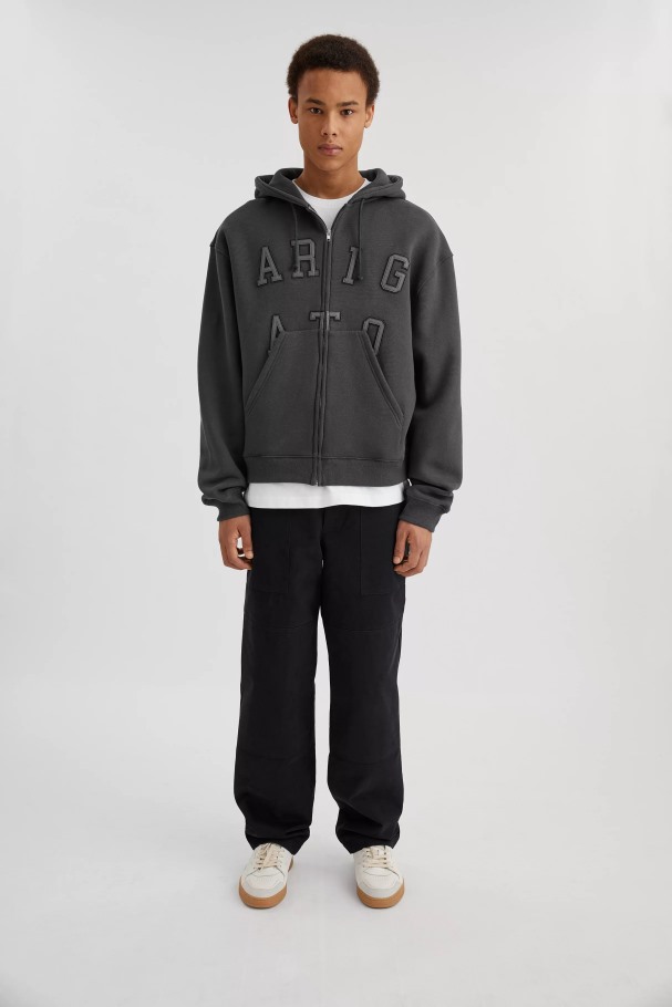 Legend Hettegenser Med Glidelås Axel Arigato Falmet Svart