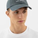 Aa Logo Cap Vasket Grå Axel Arigato
