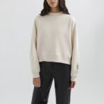 Axel Arigato Blek Beige Solid Genser