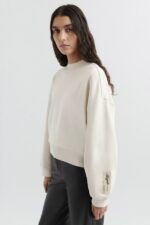 Axel Arigato Blek Beige Solid Genser - Bilde 6