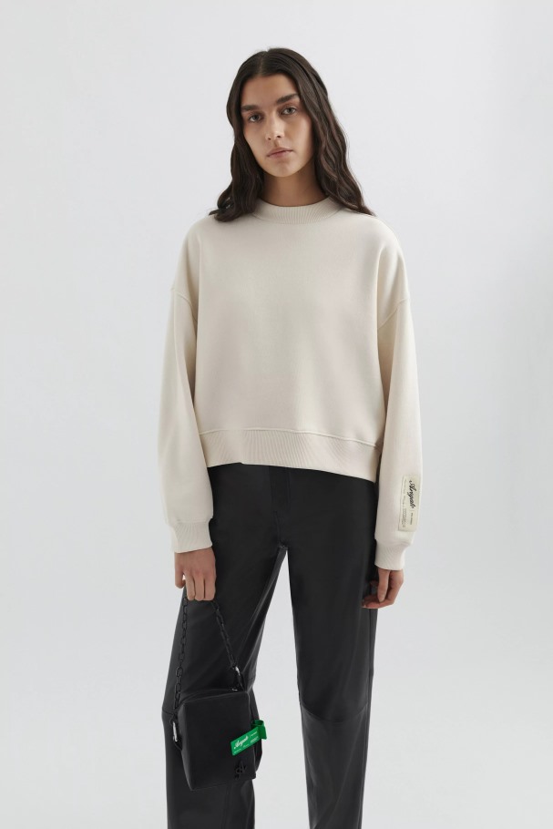 axel_arigato_blek_beige_solid_genser.jpg Axel Arigato Blek Beige Solid Genser - Bilde 1
