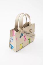 Axel Arigato Egenskap Monogram Skinnveske Blek Beige
