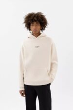 Axel Arigato Focus Logo Hettegenser Blek Beige