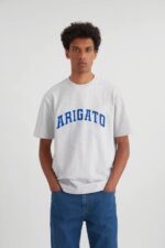 Axel Arigato Grå Melange College-logo-t-skjorte