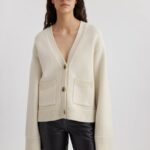 Axel Arigato Minne Avslappet Cardigan Ecru