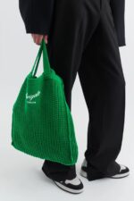 Axel Arigato Rutenett Strikket Shopper Jolly Green - Bilde 3