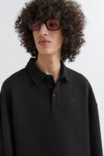 Axel Arigato Signatur Polo Genser Svart - Bilde 4