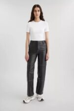 Axel Arigato Signatur Slim Rib T-skjorte Hvit - Bilde 4