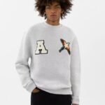 Axel Arigato Varsity Bee Bird Sweatshirt Lys Grå Melange