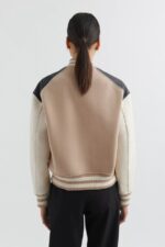 Eføy Varsity Jakke Blek Beige Svart Axel Arigato - Bilde 2
