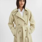 Globe Trenchcoat Naturlig Gul Axel Arigato