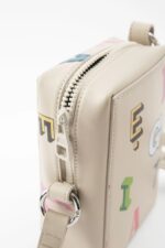 Kubisk Monogram Skinnveske Axel Arigato Blek Beige - Bilde 4