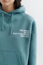 Kur Cropped Hettegenser Brittany Blue Axel Arigato - Bilde 5