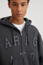 Legend Hettegenser Med Glidelås Axel Arigato Falmet Svart - Bilde 3